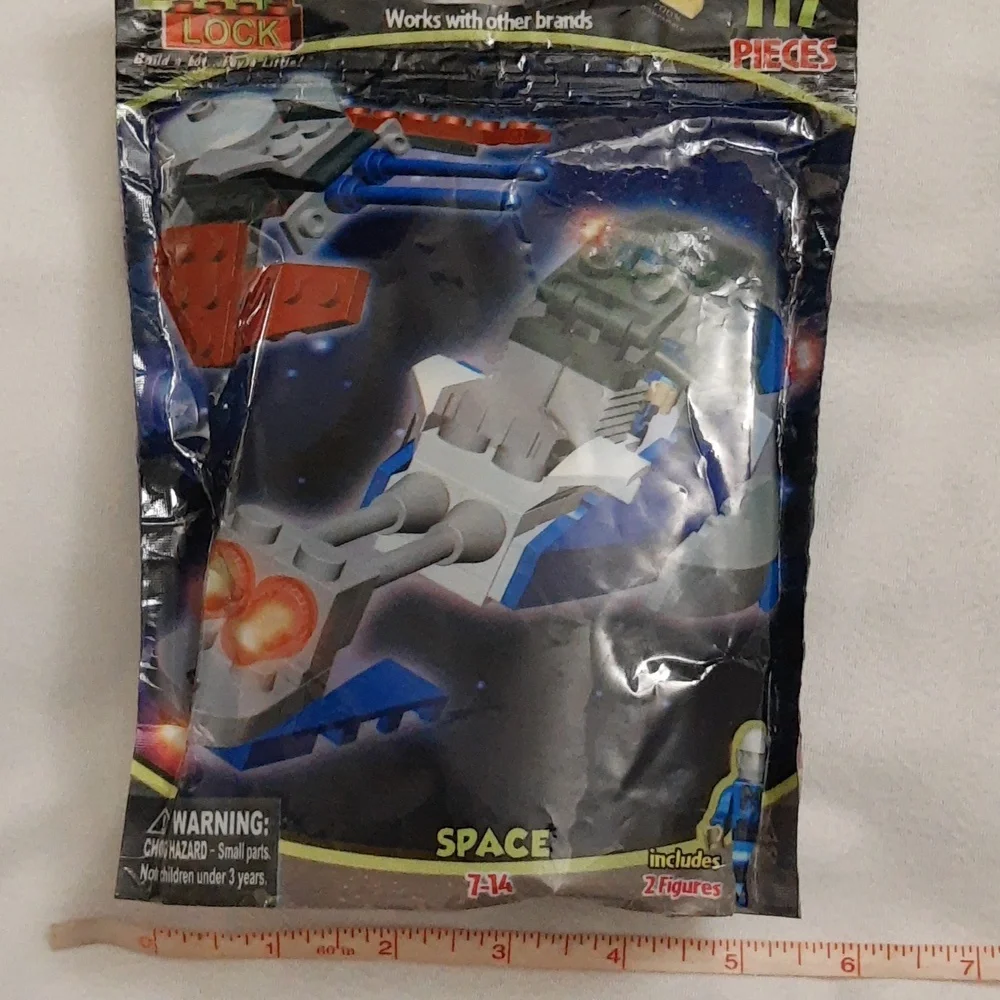 Lego Compatible Best Lock Space Brick Building Construct Set 117 Pcs SEALED